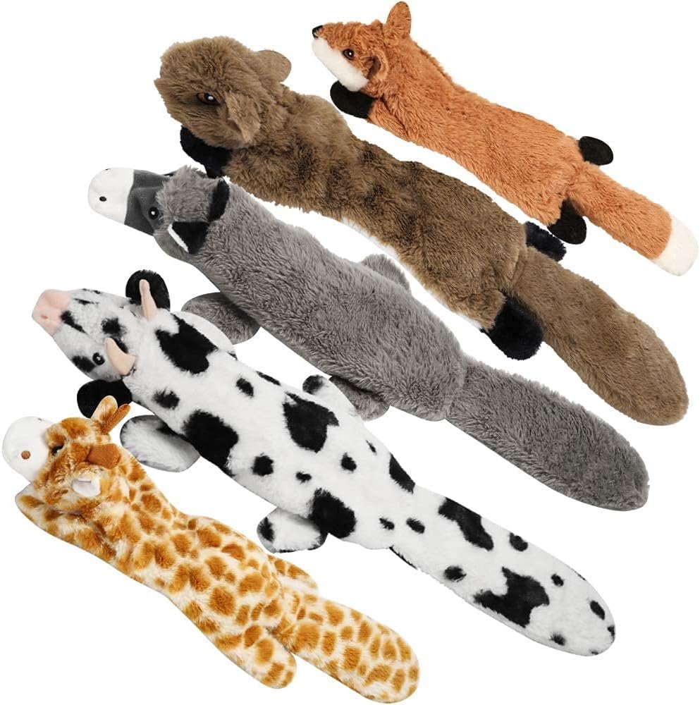 Nocciola Squeaky Plush Squirrel Toy